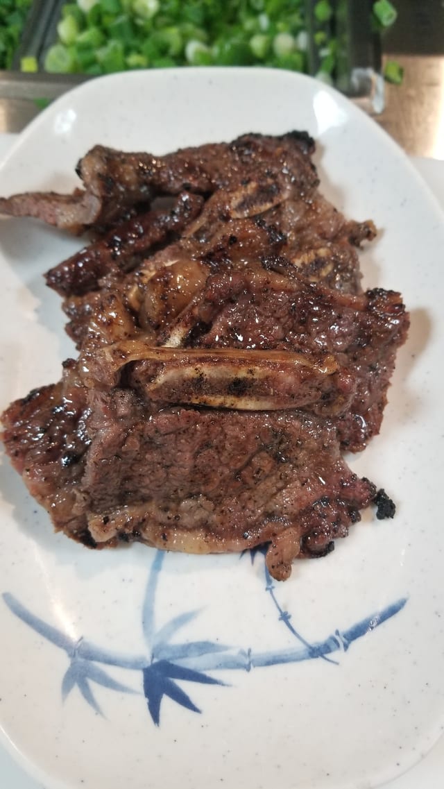 Side of Grilled Short Ribs.